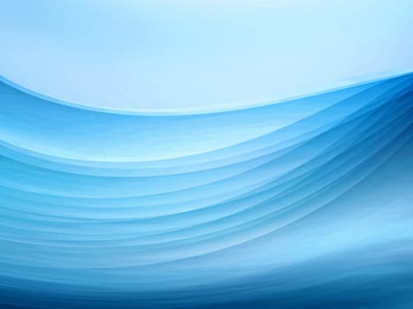 Blue blurry waves and curved lines background