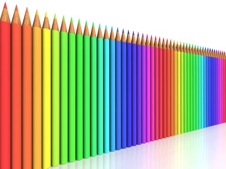 graphic design and color pencils
