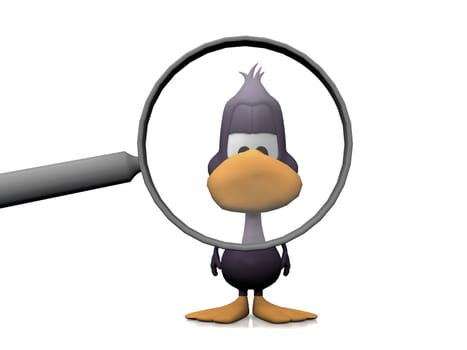 duck and the magnifying glass
