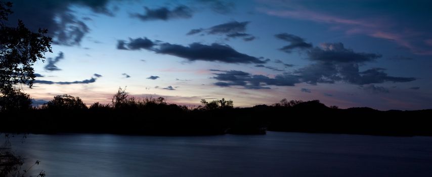 Sunset on the Okavango Delta