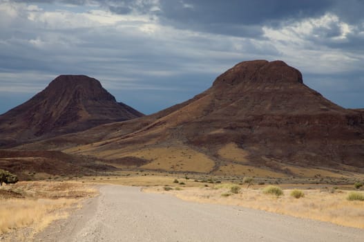 Brandberg desert in Namibia