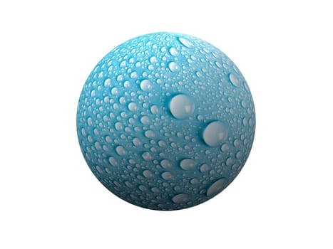 bubble  drop on white background