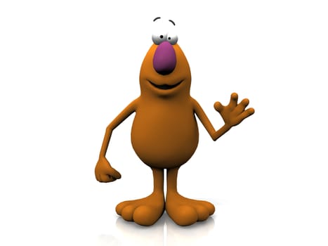 germ on a white background
