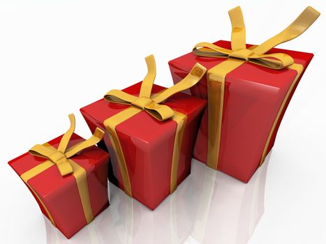 gift boxes of different sizes