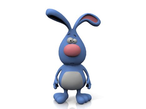 rabbit  on a white background
