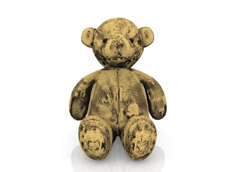 teddy bear on a white background