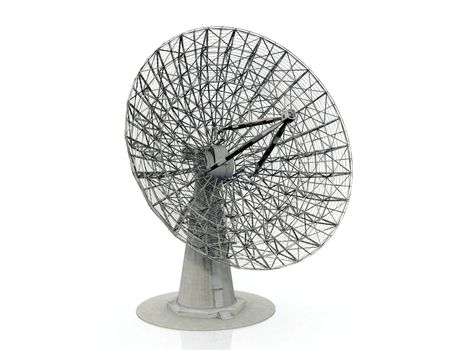 telescope  on a white background