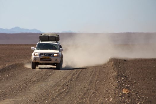 4x4 in the desert of Namibia - Kaokoland