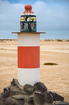 Lighthouse on the beach of Swakopmund