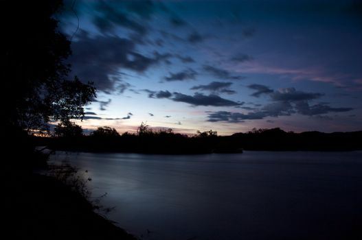 Sunset on the Okavango Delta