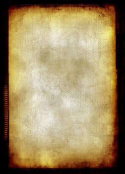 Computer designed grunge border and aged paper background