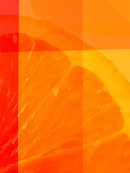 Computer designed abstract background - juicy orange