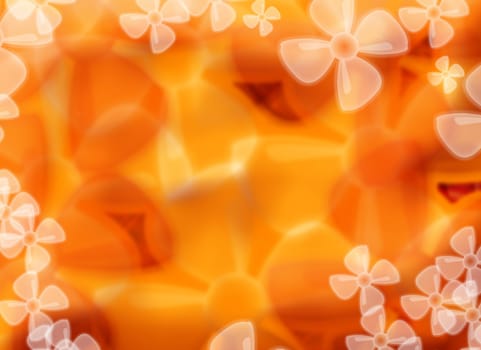 Computer designed abstract floral background