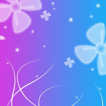 Computer designed abstract background - floral background