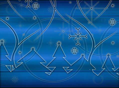 Computer designed abstract winter background