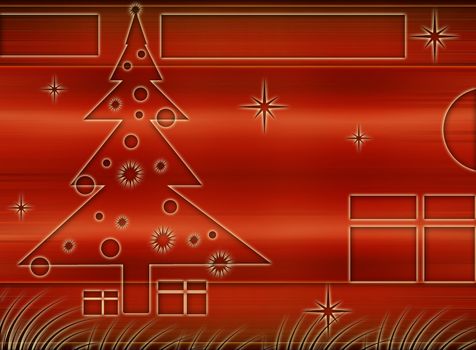 Computer designed christmas background