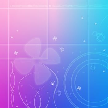 Computer designed abstract background - floral background