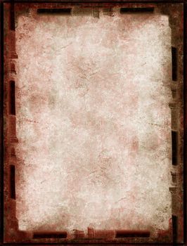 Computer designed grunge border and aged paper background