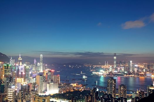 Sunset in Hong Kong 