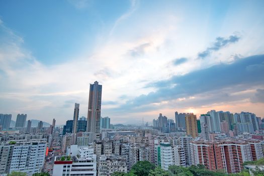 city sunset