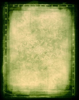 Computer designed grunge border and aged textured paper background   with space for your image or text