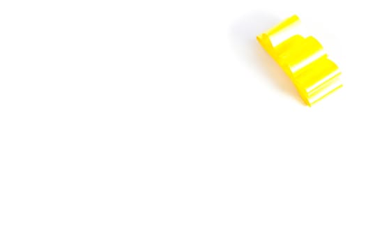 Bow on white background with copy space