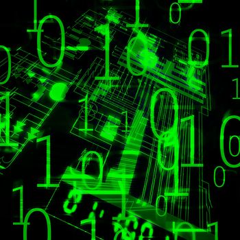 illustration of the microscheme and binary code