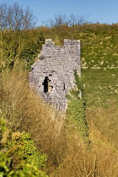Ruins of a old medieval watchtower in Croatia