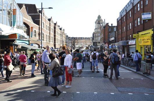 LONDON - AUGUST 09: Clapham Junction area is sacked after the third night of riots, on August 09, 2011 in London. Riots start spreading in London after Mark Duggan was shot dead by the police.