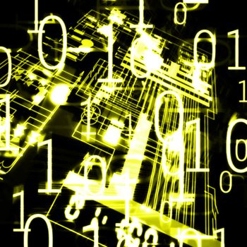 illustration of the microscheme and binary code