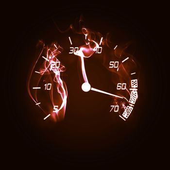 illustration of the odometer in the smoke