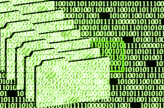 illustration of the detected error in binary code