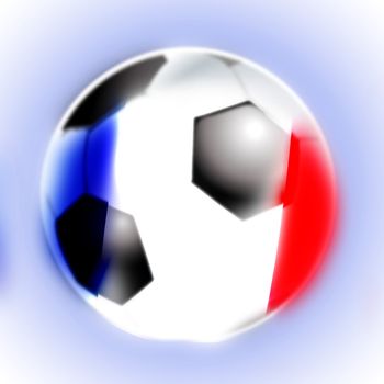 illustration of black and white france football soccer ball