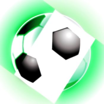 illustration of the nigeria football soccer ball