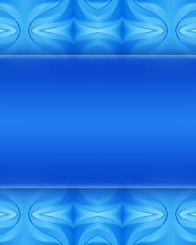 Computer designed blue abstract style background with space for your text