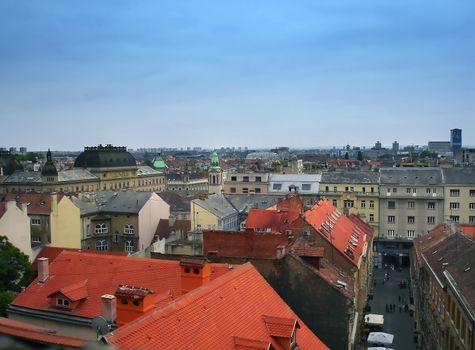 Cityscape of Zagreb , capital of Croatia