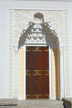 The door of Turkish Bath Pavilion. Tsarskoye Selo (Pushkin), St. Petersburg, Russia.