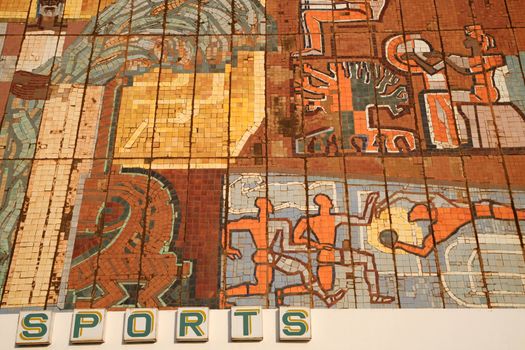 Detail of the sport hall in the city of Bamako