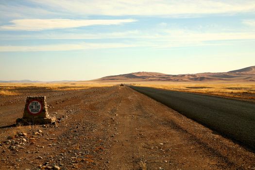 Empty Road somewhere in Namibia