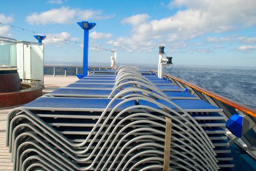 stock pictures of chairs used on the deck of a cruise ship