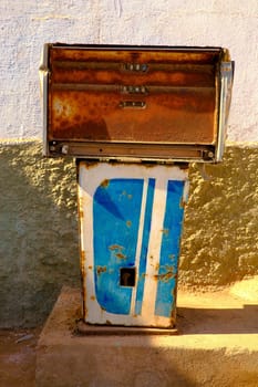 Unused petrol station in the south of morocco.