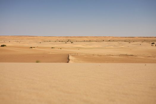Oranhe sahara desert in Mauritania