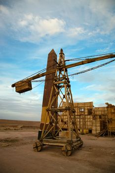 Reconstitution of an Egyptian village in a movie stage in Ouarzazate