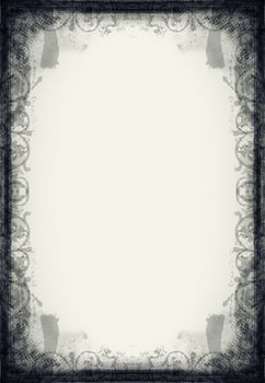 Computer designed highly detailed grunge frame  with space for your text or image. Great grunge layer for your projects.