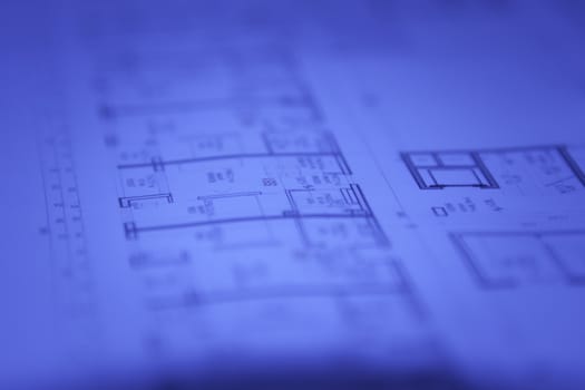 Abstract architectural blueprints background