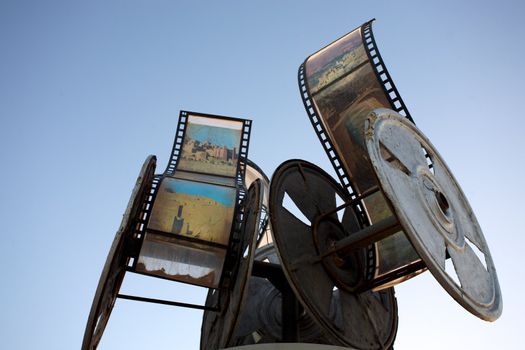 Sculpture in the center of ouarzazate