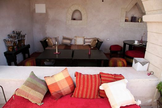 Detail of Riad in Essaouira - morocco