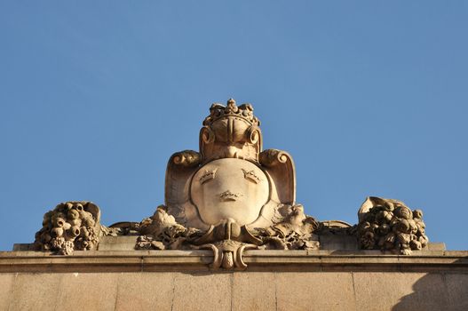 The ornament on the swedish riksdag building