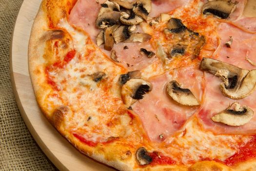 pizza with mushroom