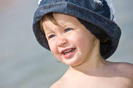 people series: portrait of smiling little girl